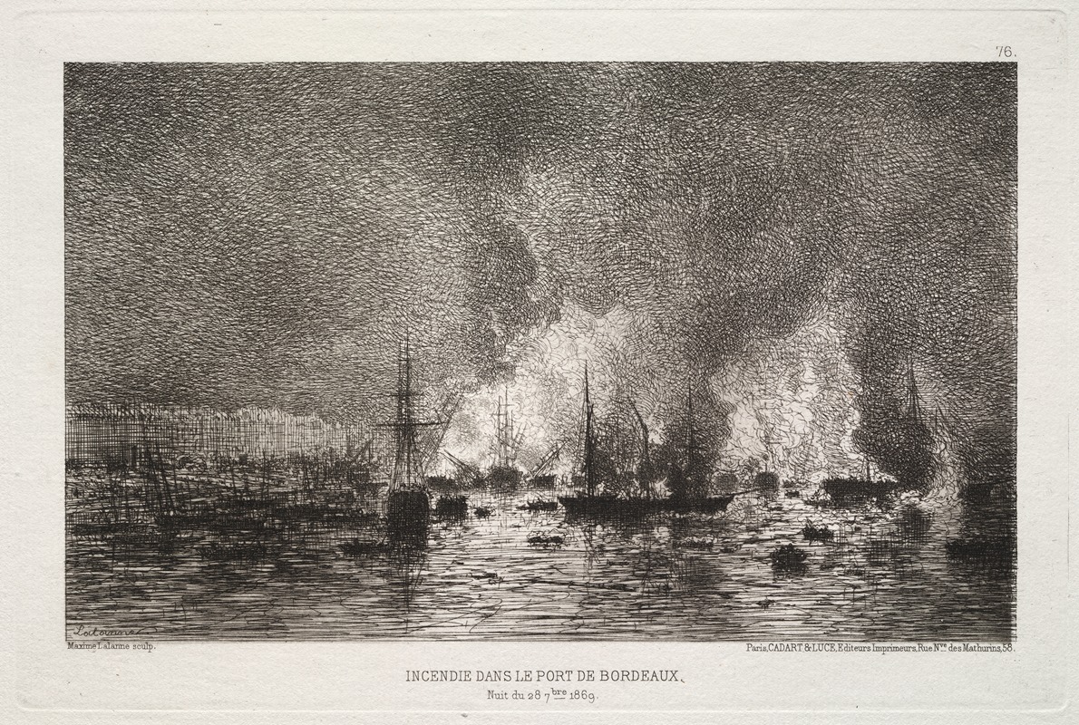 Maxime Lalanne - Conflagration in the Port of Bordeaux