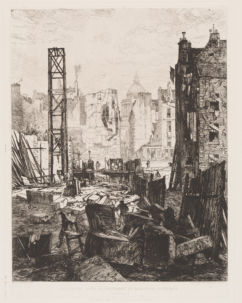 Maxime Lalanne - Demolition for the Opening of Boulevard St. Germain