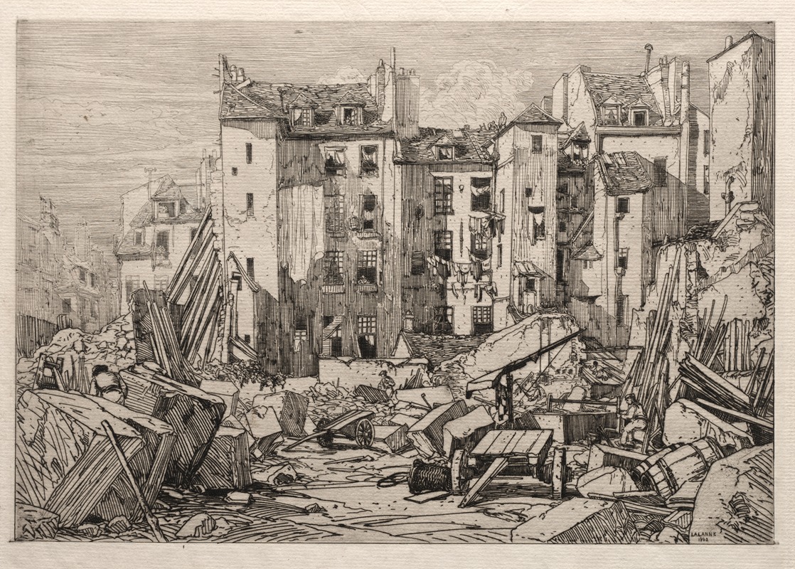 Maxime Lalanne - Demolition of Old Houses in Paris