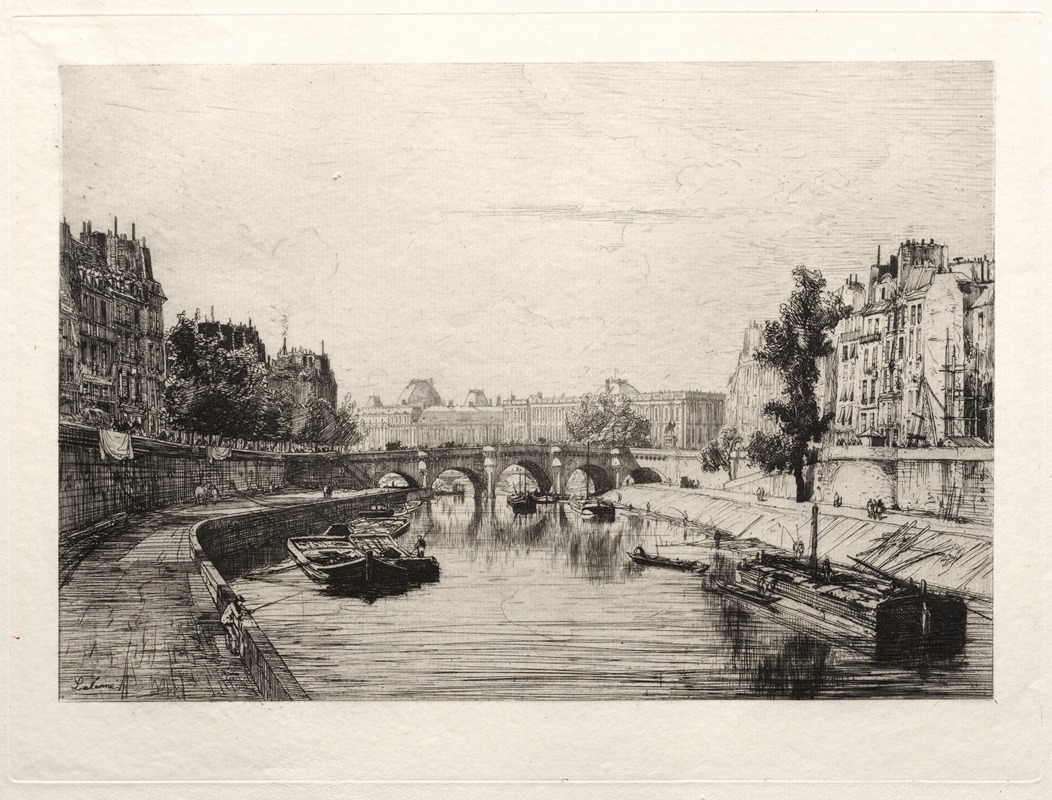 Maxime Lalanne - View from Pont St. Michel