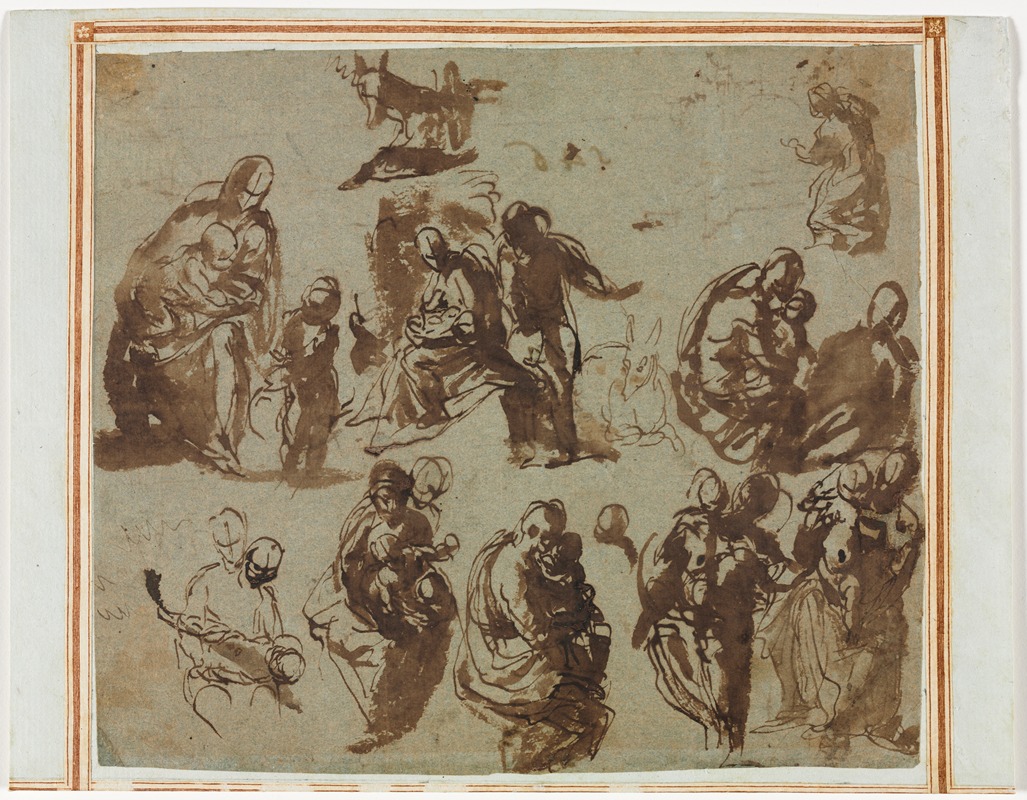 Paolo Veronese - Various Sketches of the Madonna and Child