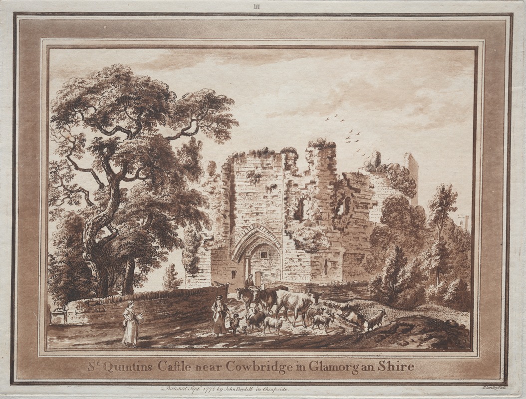 Paul Sandby - St. Quintin’s Castle near Cowbridge in Glamorganshire