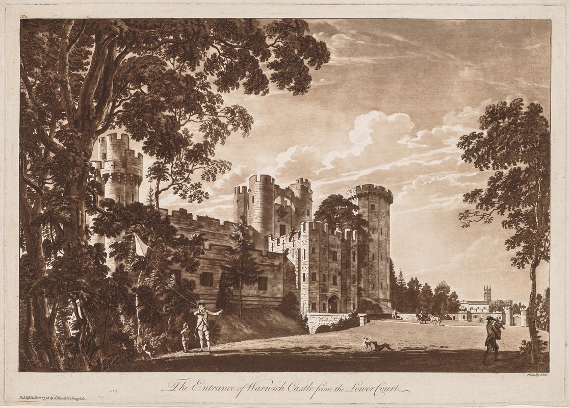 Paul Sandby - The Entrance of Warwick Castle from the Lower Court