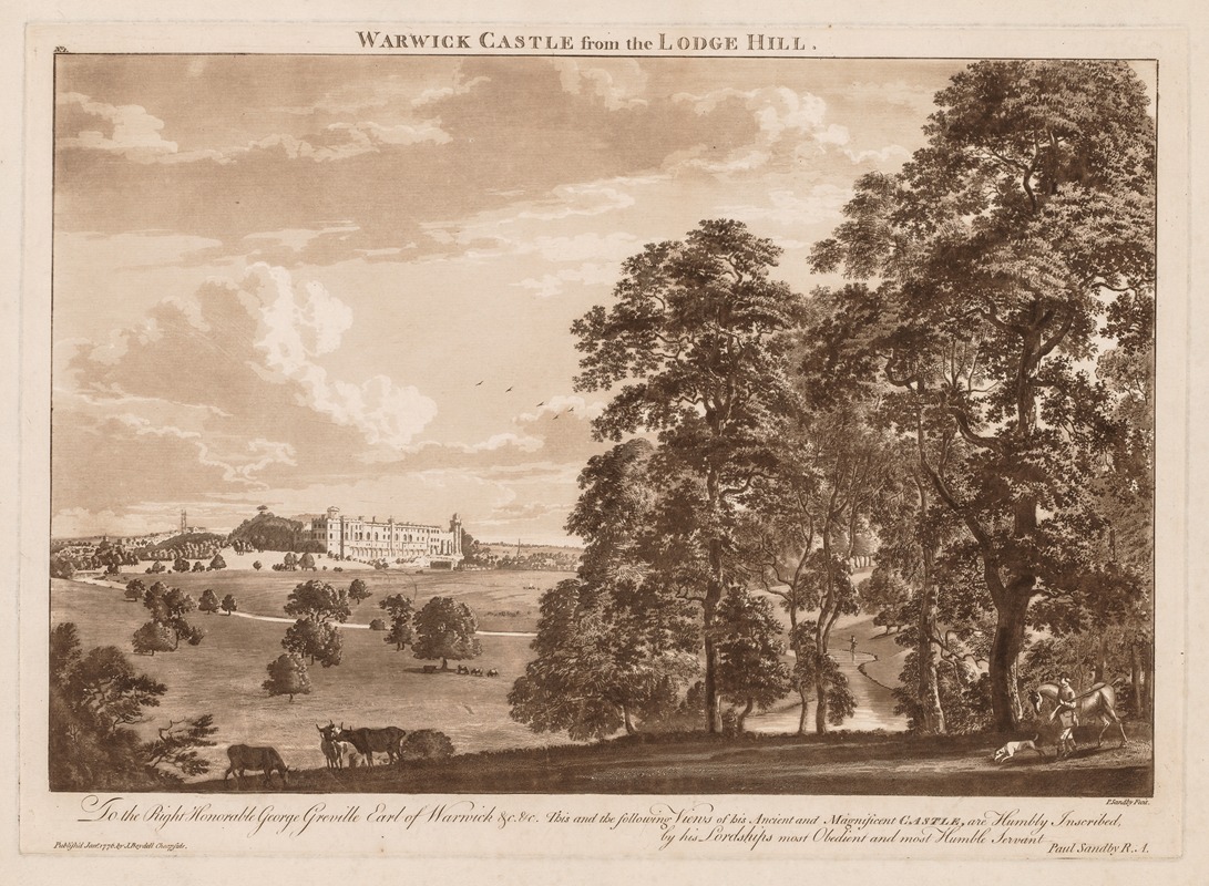 Paul Sandby - Warwick Castle from the Lodge Hill