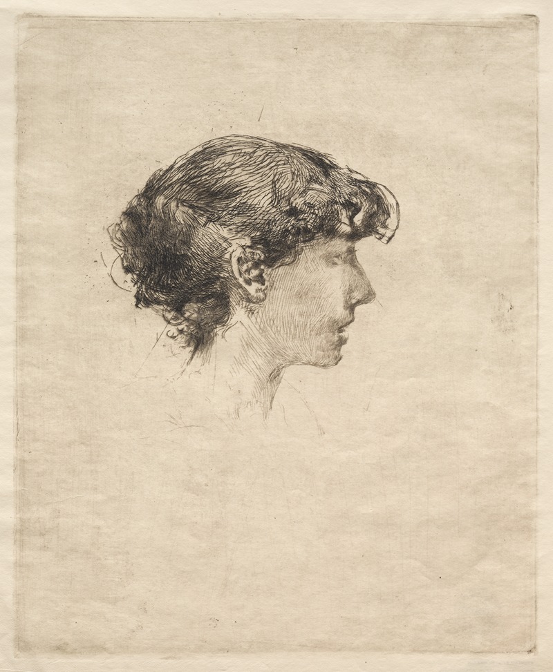 Robert Frederick Blum - Profile of a Girl