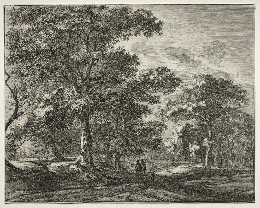 Roelant Roghman - Two Men Preceded by a Hunter