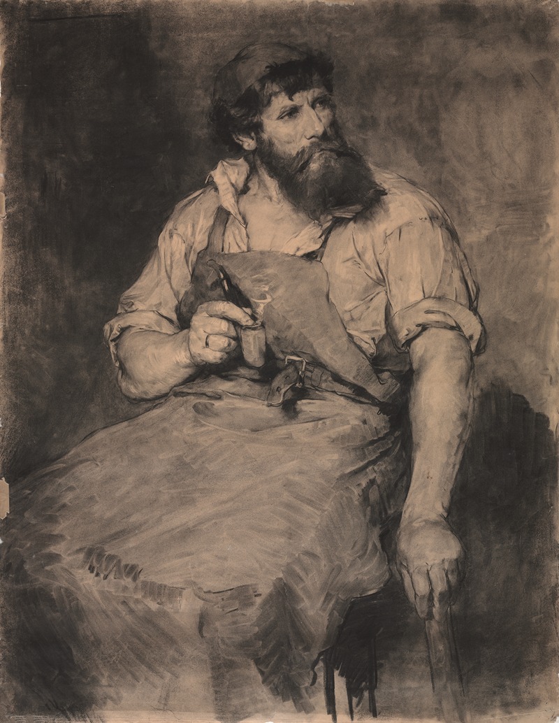 Samuel H. Crone - Smithy, study for ‘Das Gericht’