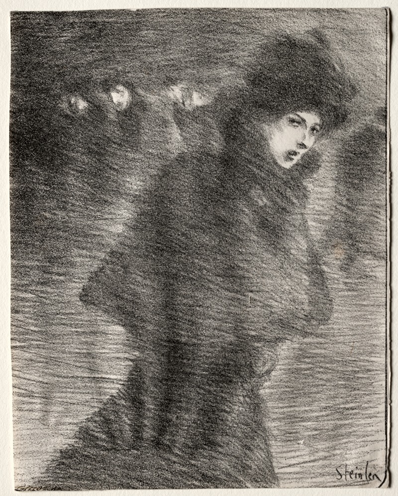 Théophile Alexandre Steinlen - A Woman Passing