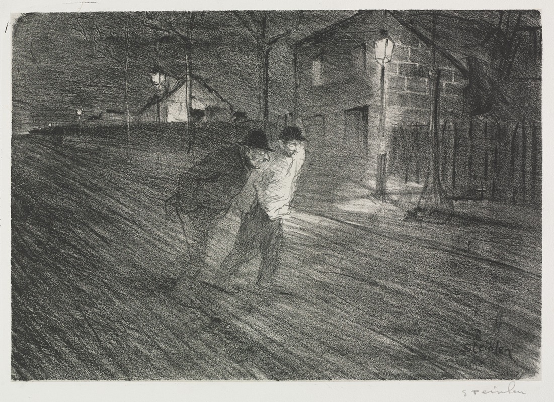 Théophile Alexandre Steinlen - La Rue Coulaincourt