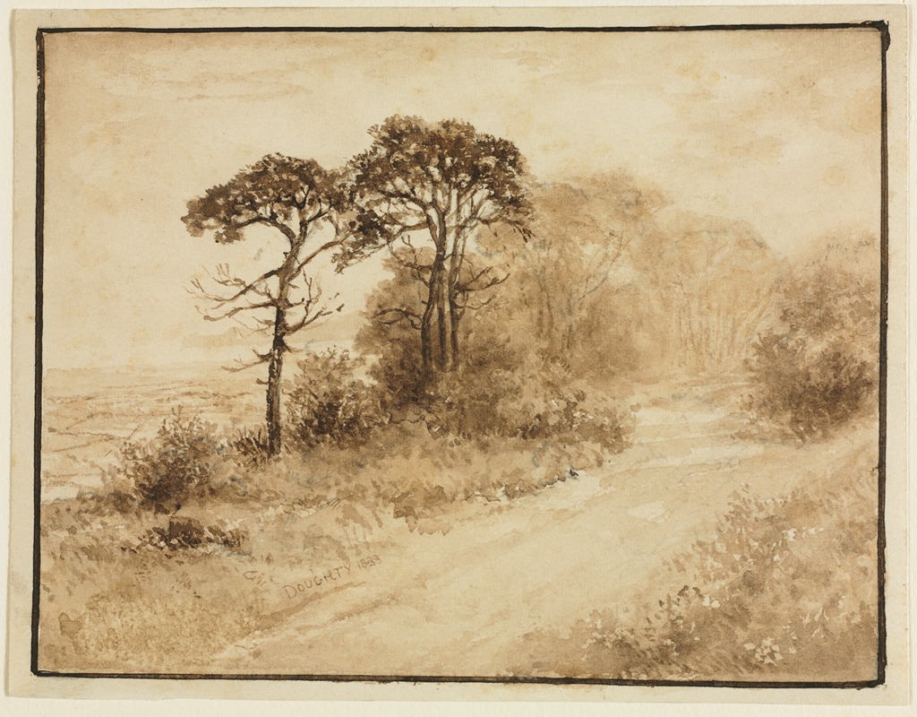 Thomas Doughty - Landscape with Winding Road