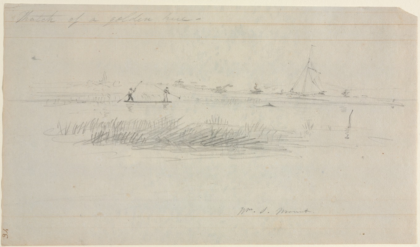 William Sidney Mount - Eel Spearing at Setauket, Long Island, New York