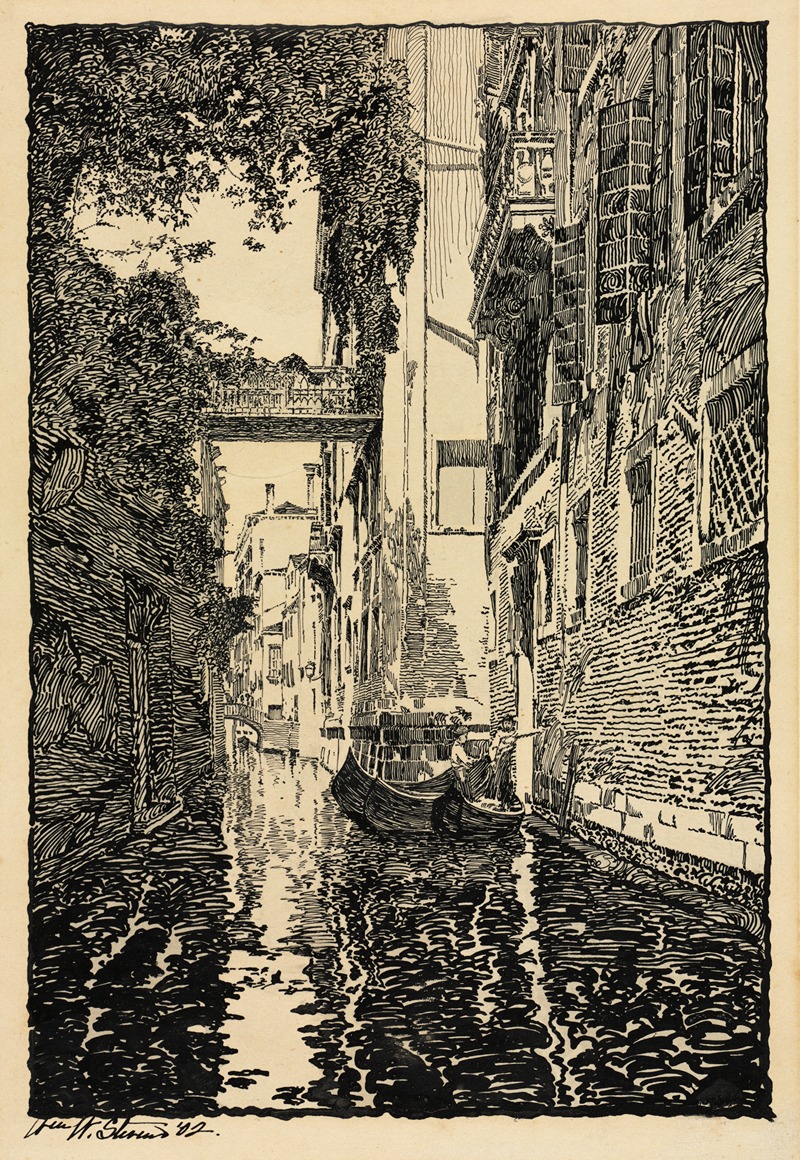 William Wentworth Stevens - Venetian Canal