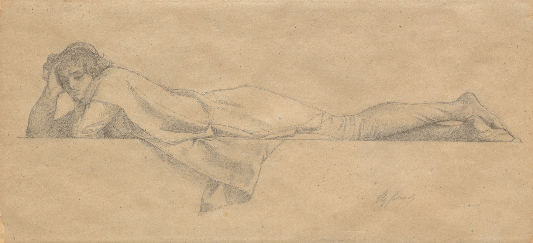 Alexandre Cabanel - Study For ‘le Poète Florentin’