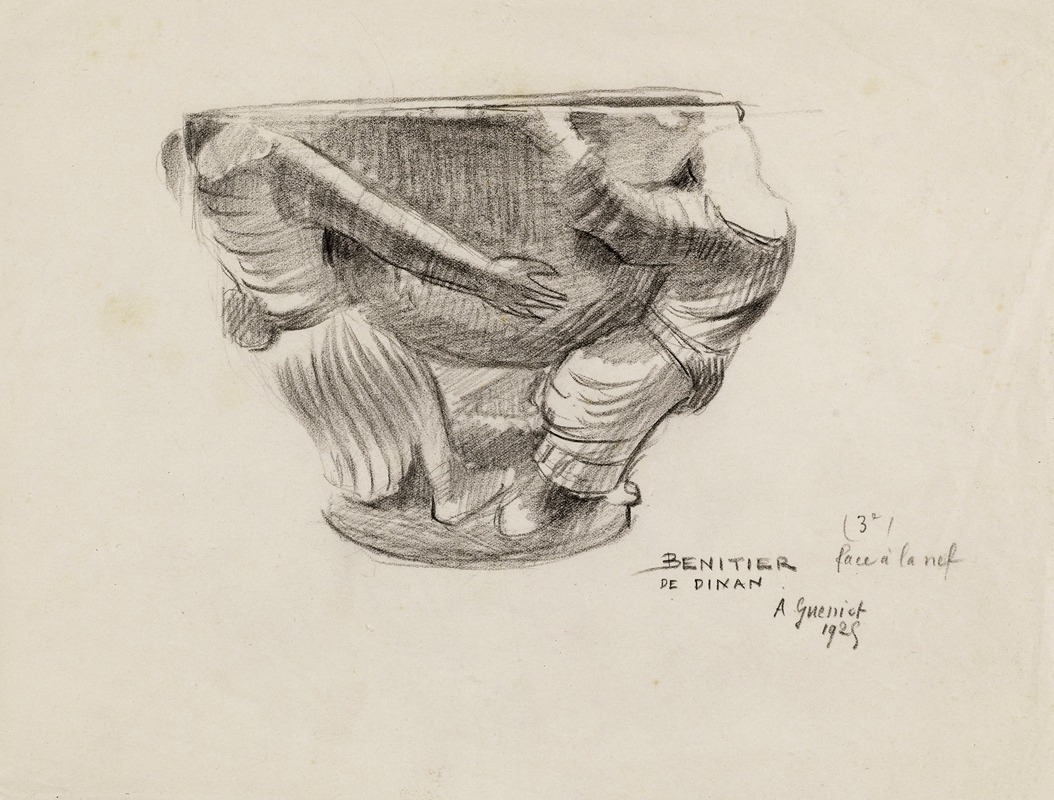 Arthur-Joseph Gueniot - Bénitier de Dinan, face à la nef