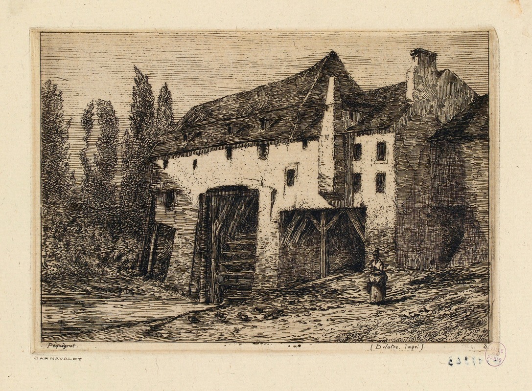 Auguste Péquégnot - Moulin des corbeaux à Charenton-le-Pont