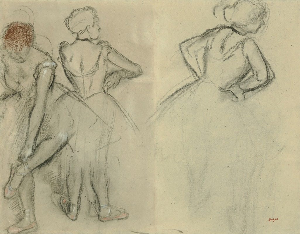 Edgar Degas - Etude de danseuses