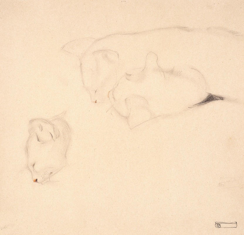 Egon Schiele - Cats. Studies