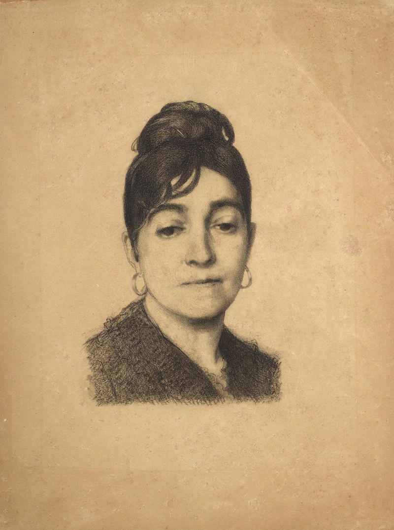 Félix Bracquemond - Portrait of Marie Bracquemond