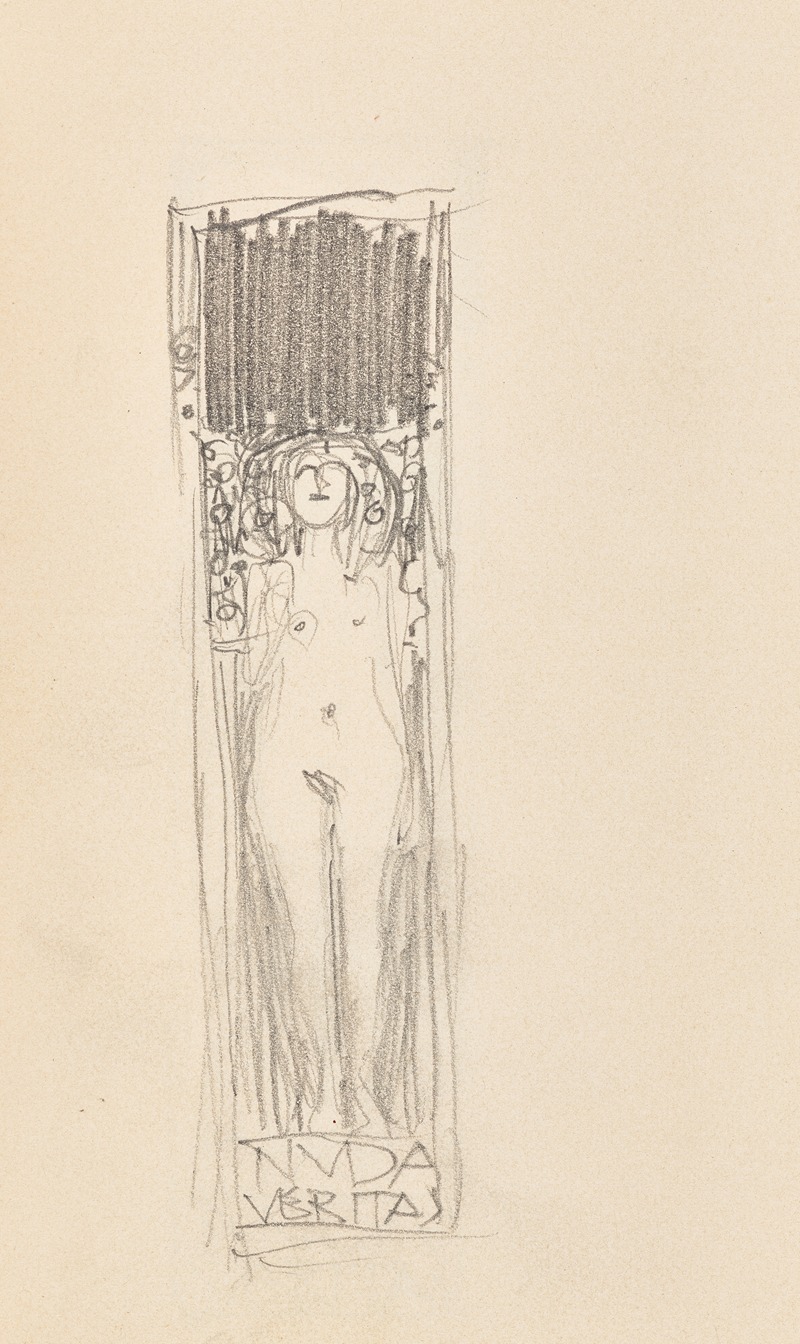 Gustav Klimt - Design for the painting ‘Nuda Veritas’