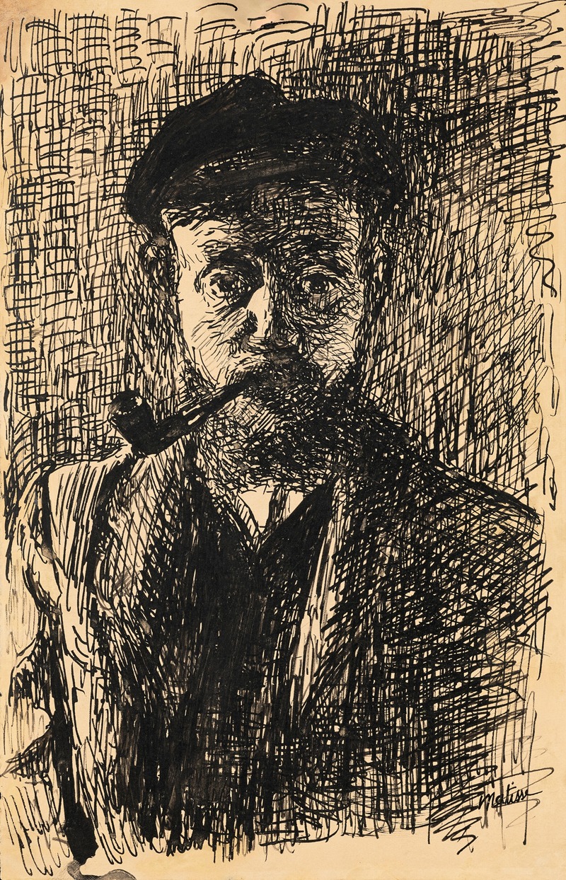 Henri Matisse - Autoportrait à la pipe