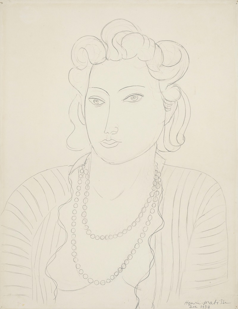 Henri Matisse - Portrait de Micheline