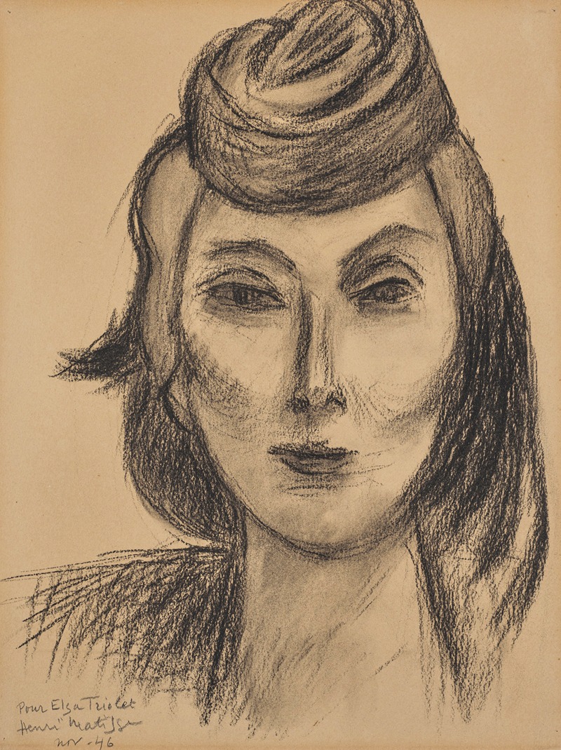 Henri Matisse - Portrait d’Elsa Triolet