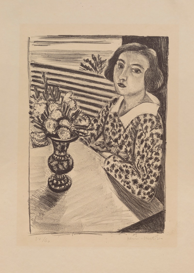 Henri Matisse - Seated Young Girl with a Bouquet of Flowers