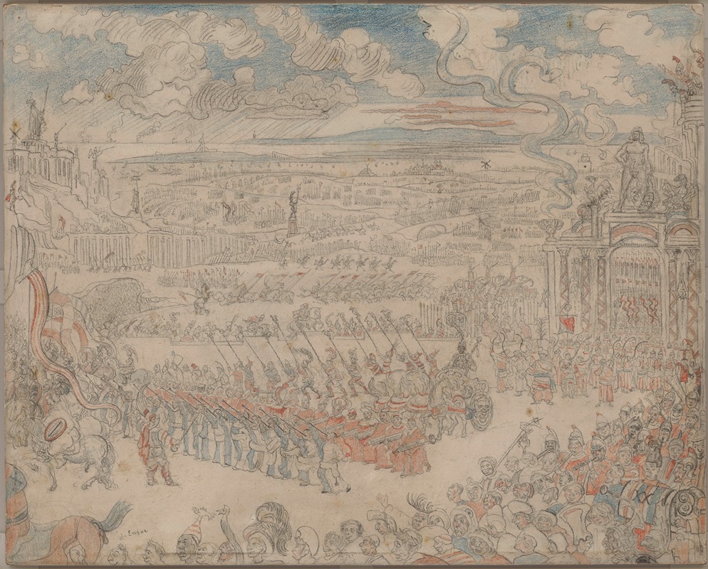 James Ensor - The Roman Triumph