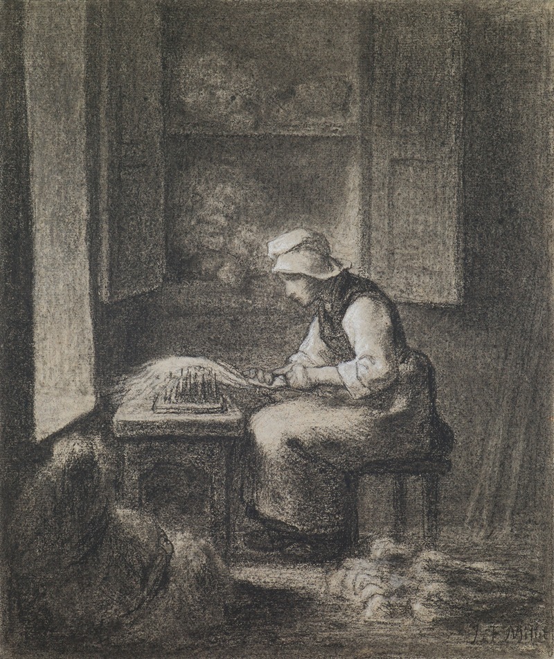 Jean-François Millet - The Carder