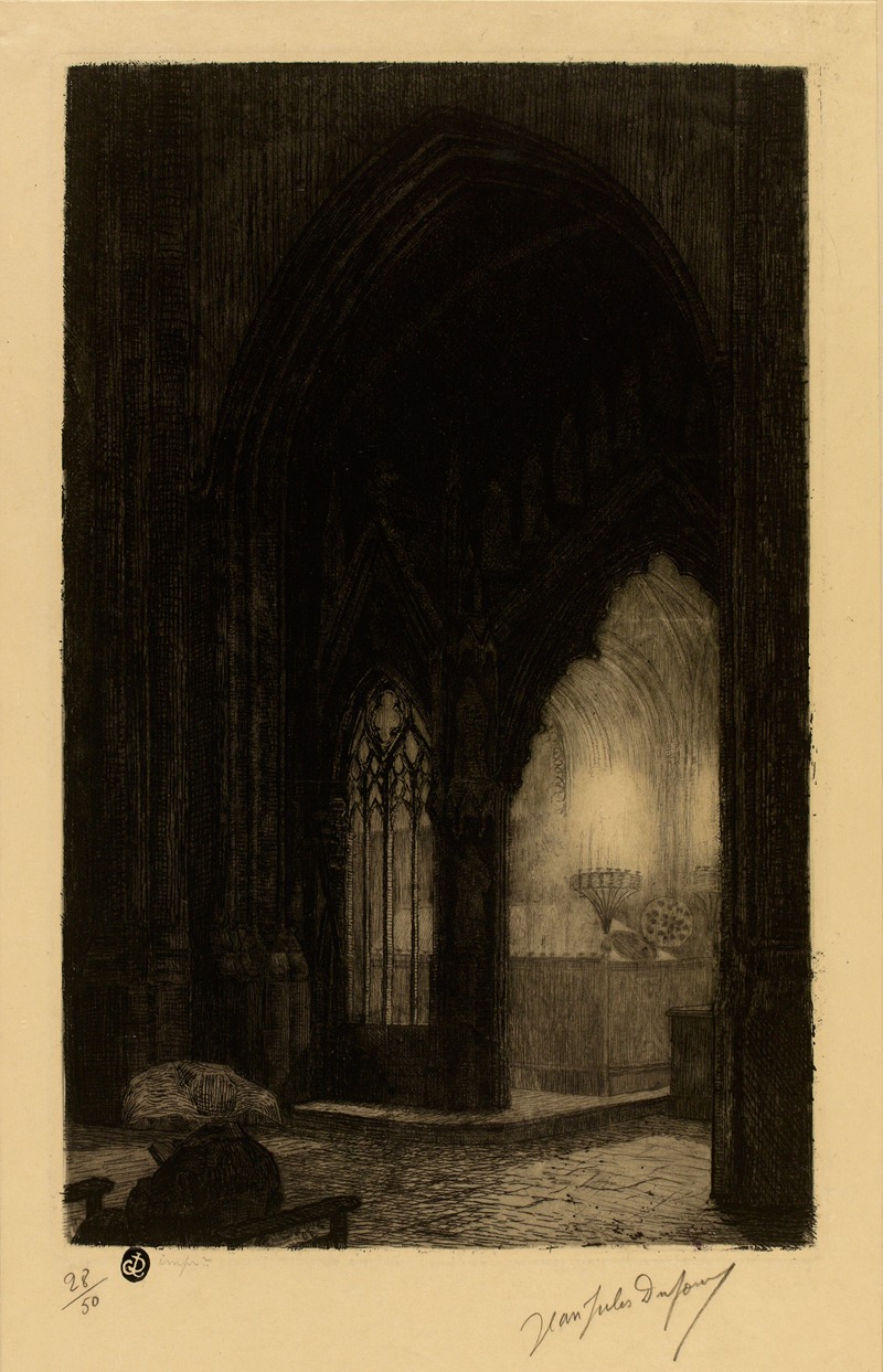 Jean-Jules Dufour - Intérieur d’église