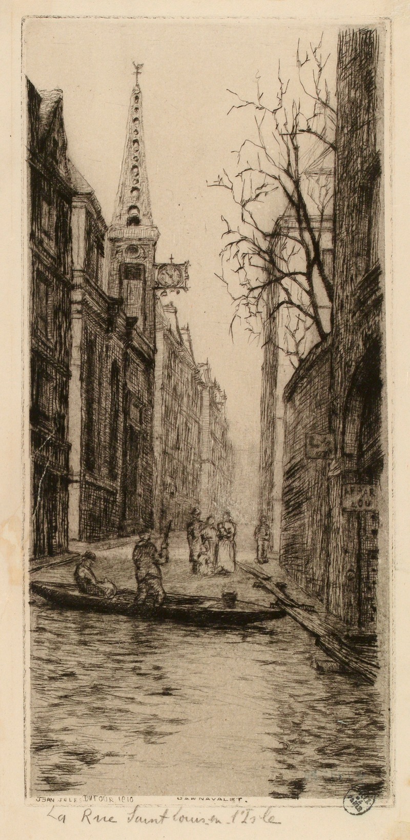 Jean-Jules Dufour - La Rue Saint Louis-en-l’Isle