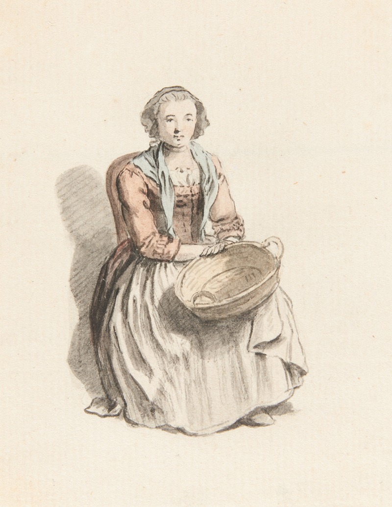 Johann Ludwig Aberli - Studie einer Frau in Tracht