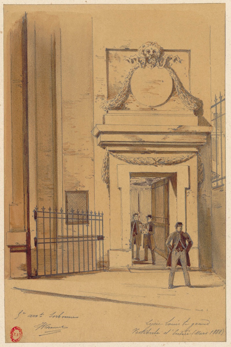 Jules-Adolphe Chauvet - Lycée Louis le Grand – Vestibule d’entrée