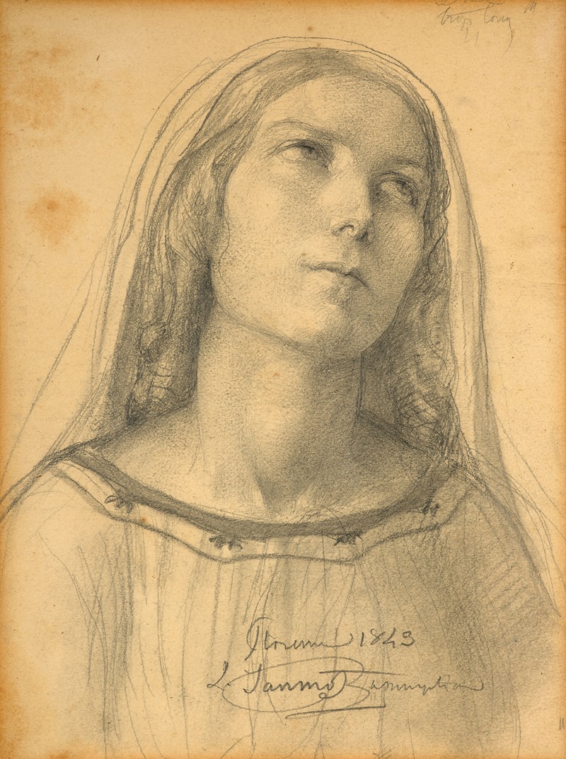 Louis Janmot - Presumed study for ‘L’Assomption de la Vierge’