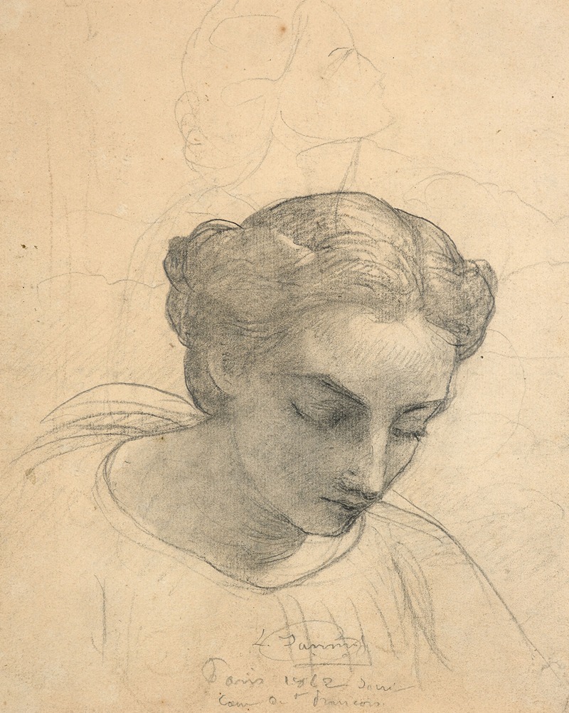 Louis Janmot - Study for ‘Le Christ présentant l’hostie et le calice’