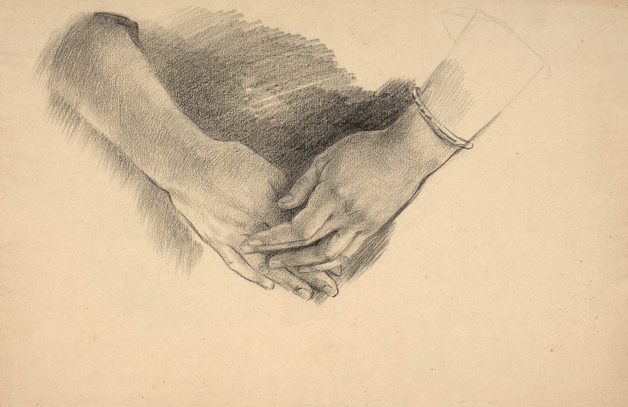 Marie Bracquemond - Study of hands, study for the central figure of ‘Les Trois Grâces’