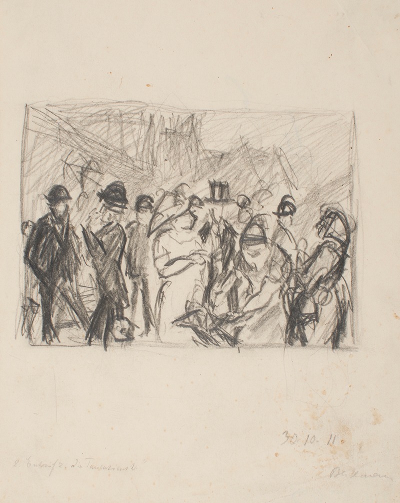 Max Beckmann - Second Sketch for Tauenzienstrasse