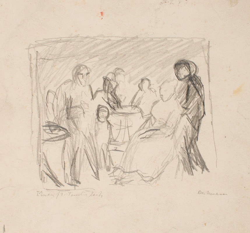 Max Beckmann - Sketch for Zech Family