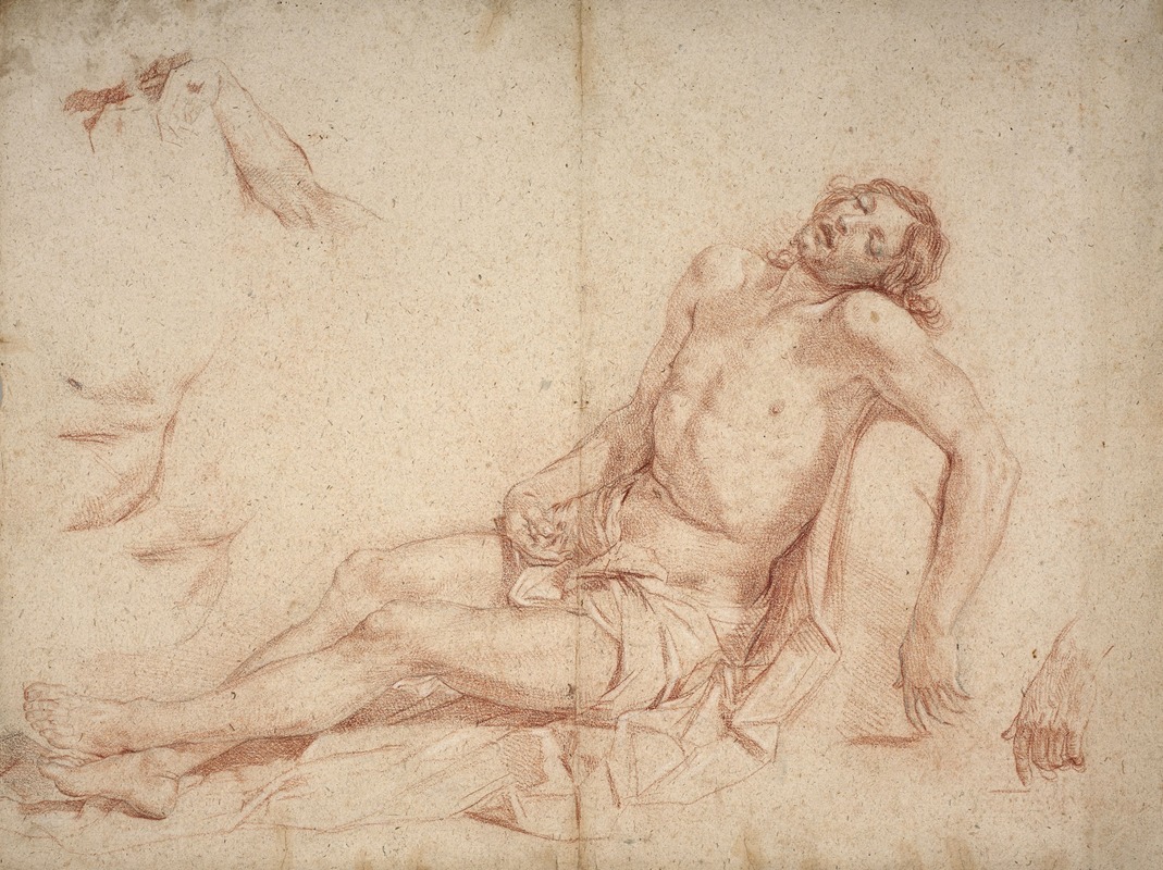 Nicolas Mignard - La déposition du Christ avec reprises des mains