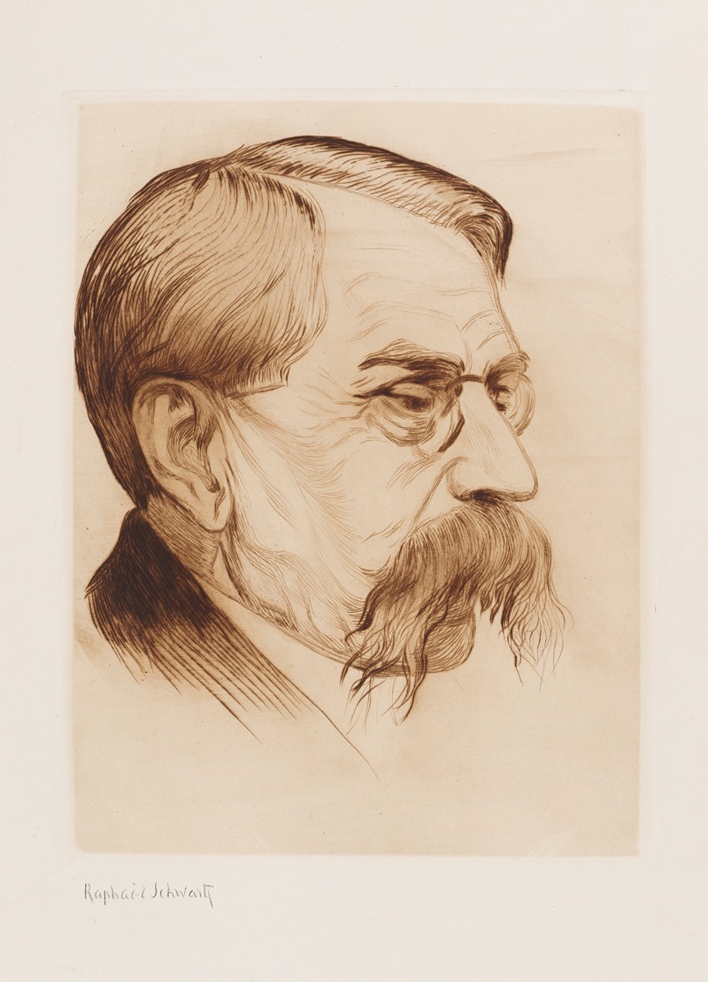 Raphael Schwartz - Portrait du poète Emile Verhaeren