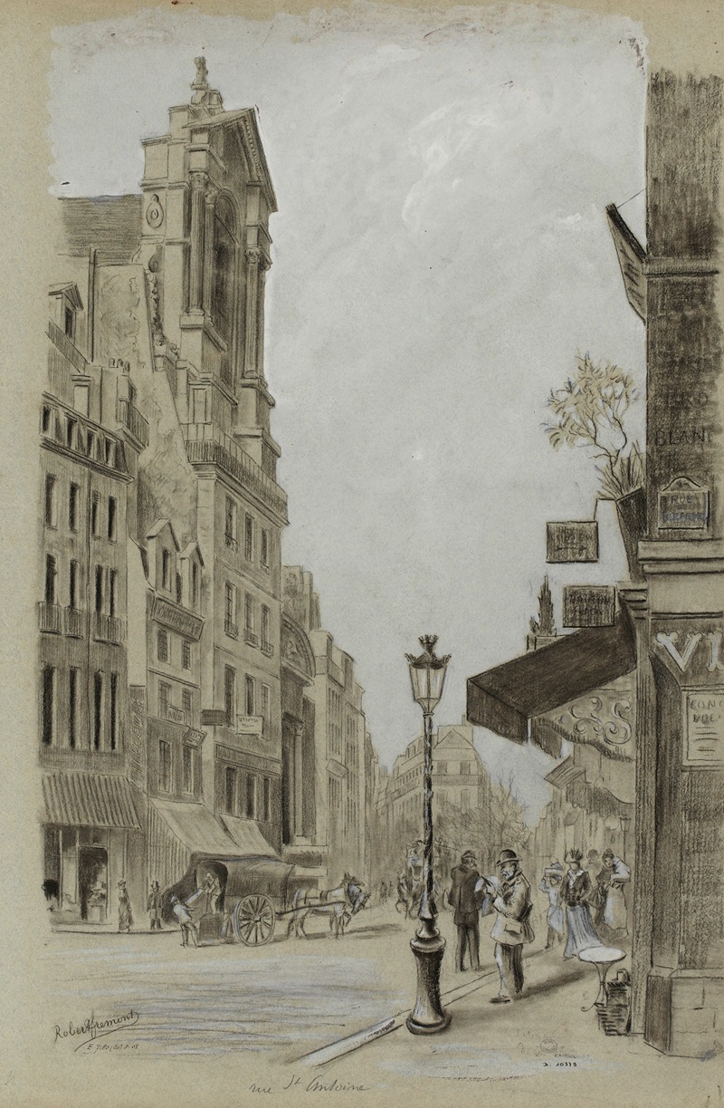 Robert Frémont - Eglise Saint-Paul-Saint-Louis, rue Saint-Antoine, 4ème arrondissement