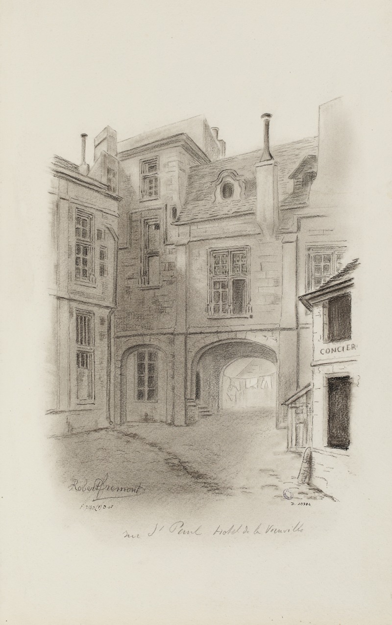 Robert Frémont - Hôtel de la Vieuville rue Saint-Paul, 4ème arrondissement