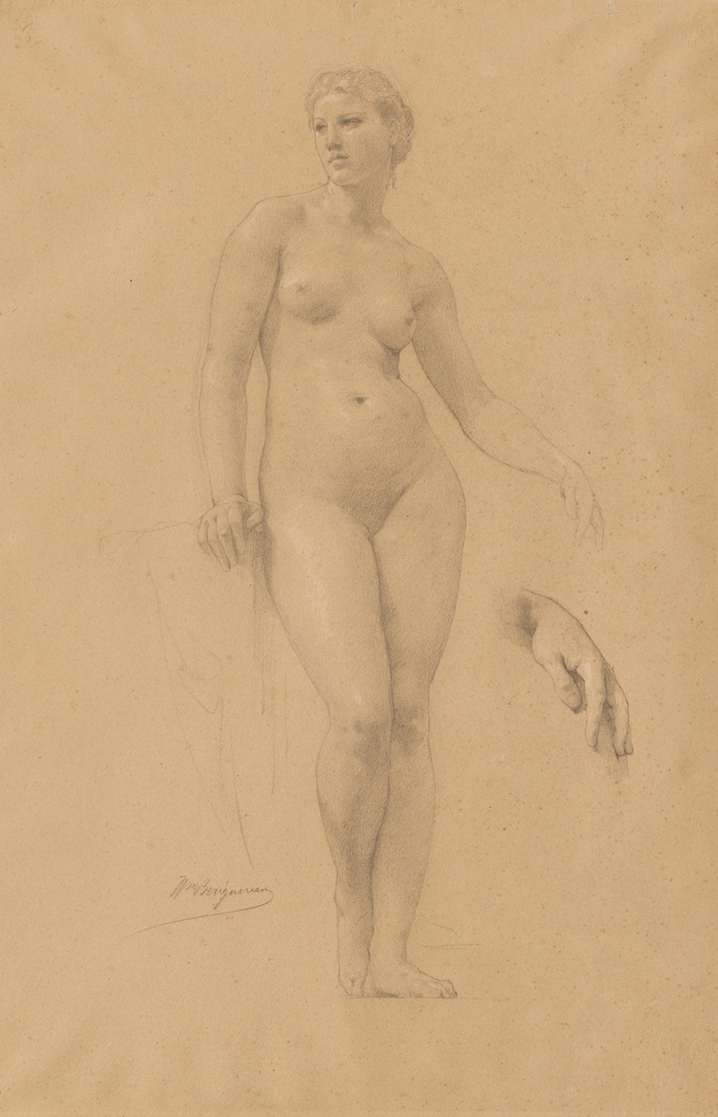 William Bouguereau - Study Of Venus For ‘apollo And The Muses In Olympus’