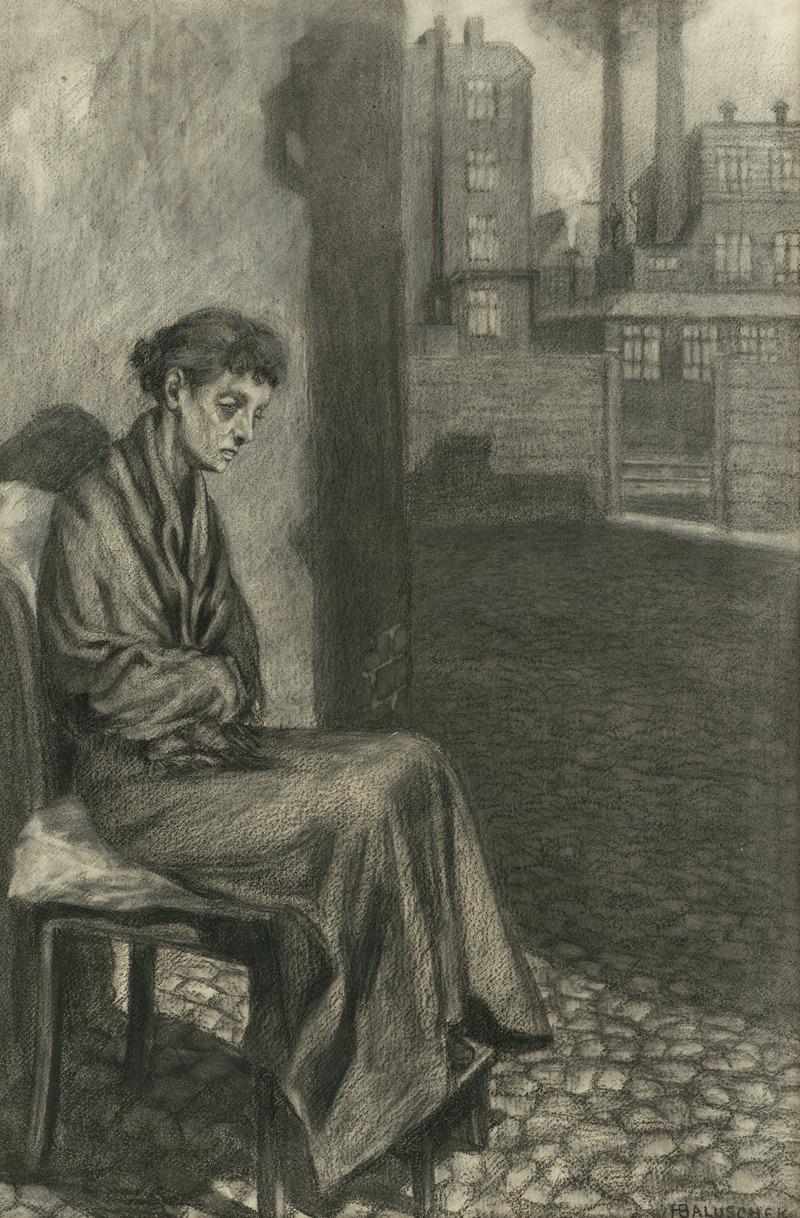 Hans Baluschek - Die Schwindsüchtige. Aus dem Zyklus ‘Opfer’