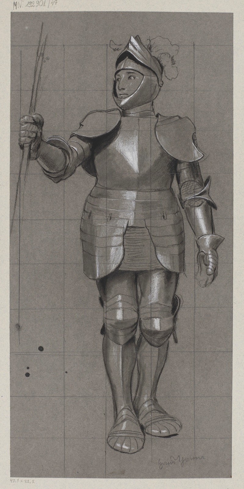 Hans Thoma - Armoured Knight