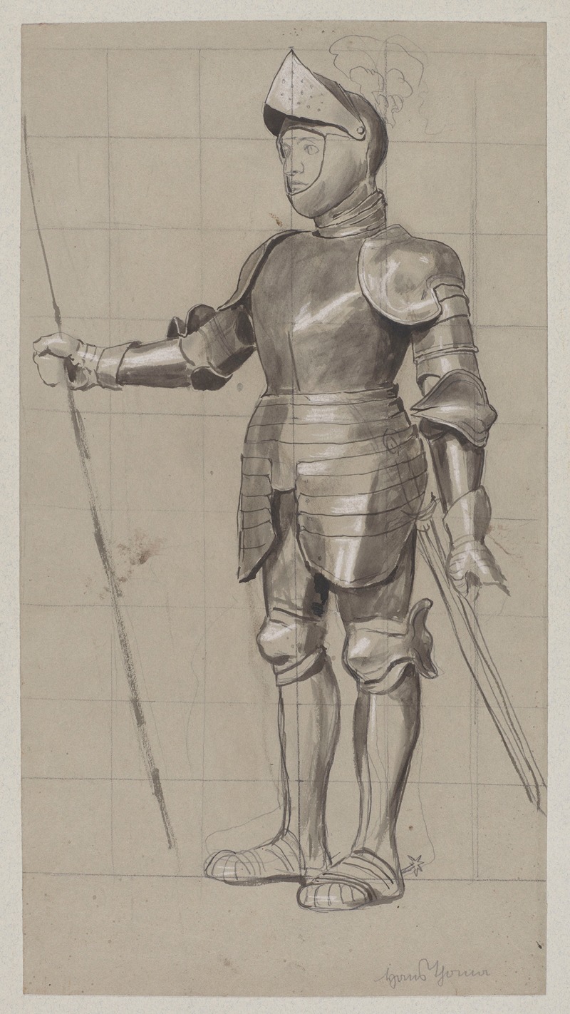 Hans Thoma - Armoured Knight