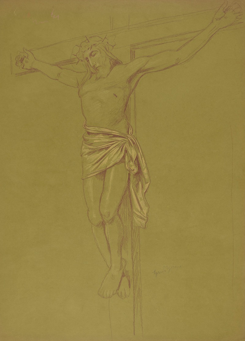 Hans Thoma - Christ on the Cross