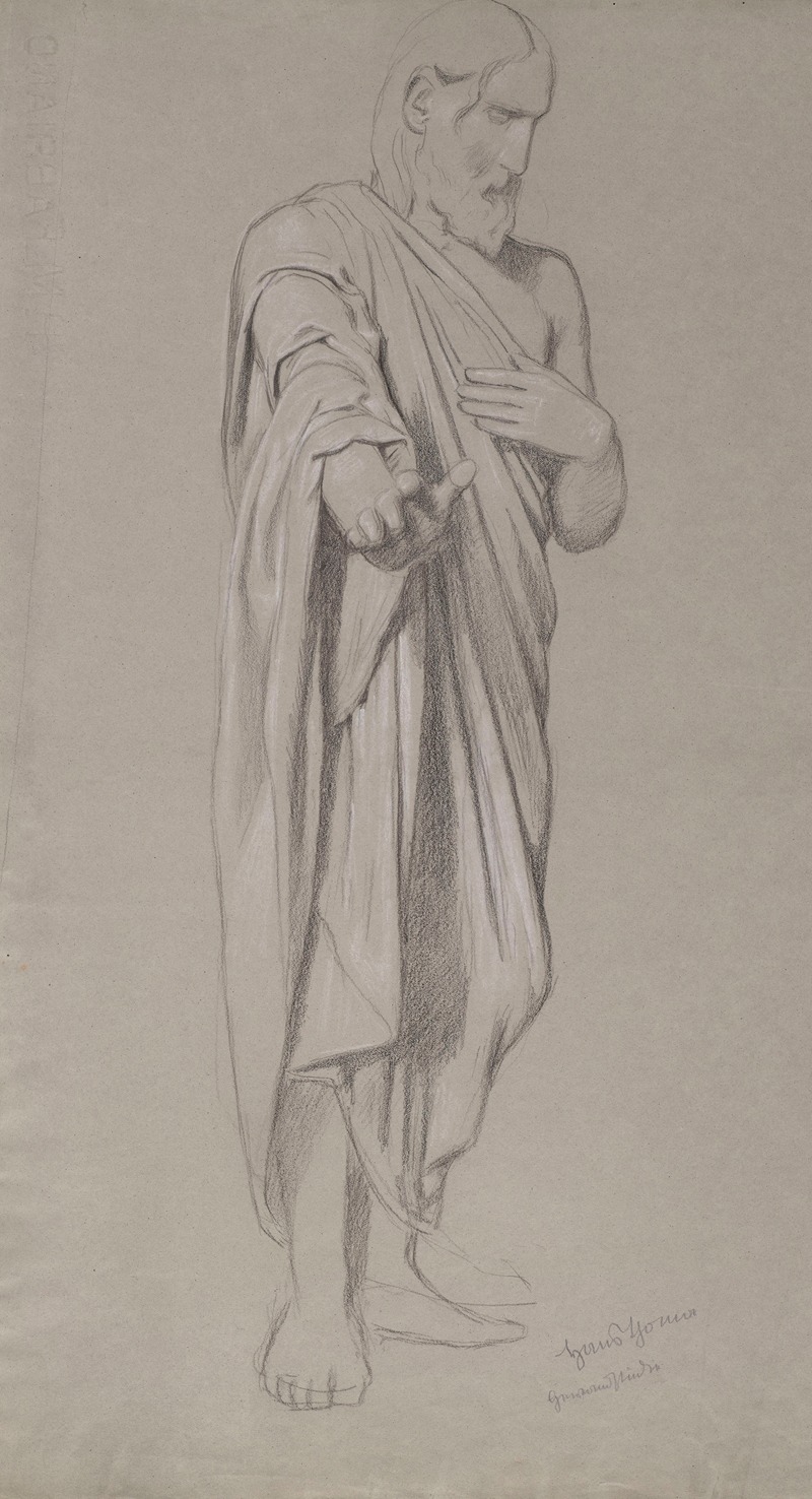 Hans Thoma - Christ with His Right Hand Outstretched