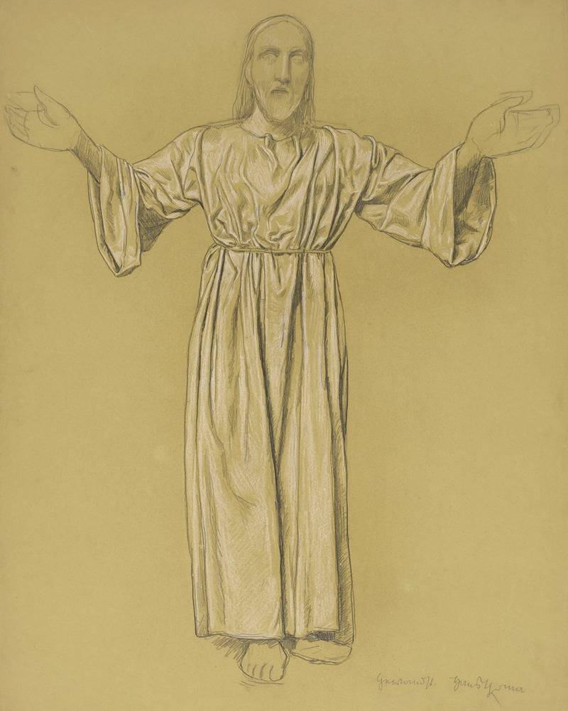 Hans Thoma - Christ with Open Arms