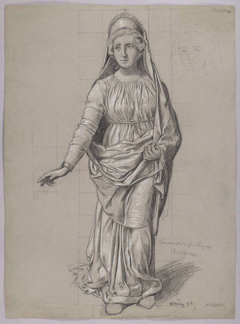 Hans Thoma - Costume Design for Frigg